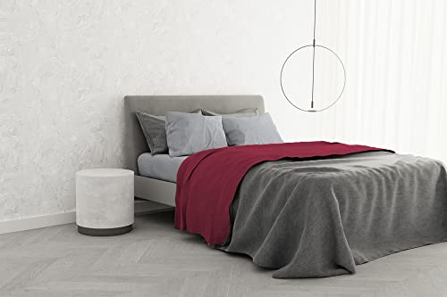 Italian Bed Linen Bettwäsche-Set aus 100% Baumwolle, Trend Chic, Doppelbett, Erdbeere von Italian Bed Linen