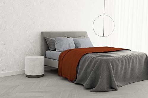 Italian Bed Linen Bettwäsche-Set aus 100% Baumwolle, TRENDY CHIC, Doppelbett, Erde von Italian Bed Linen