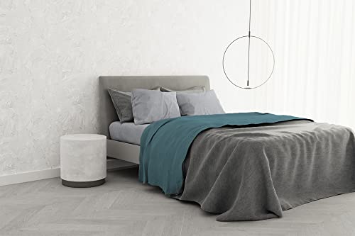 Italian Bed Linen Bettwäsche-Set aus 100% Baumwolle, TRENDY CHIC, Doppelbett, Ottanium von Italian Bed Linen