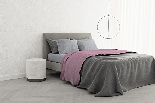 Italian Bed Linen Bettwäsche-Set aus 100% Baumwolle, TRENDY CHIC, Doppelbett, Rosa von Italian Bed Linen