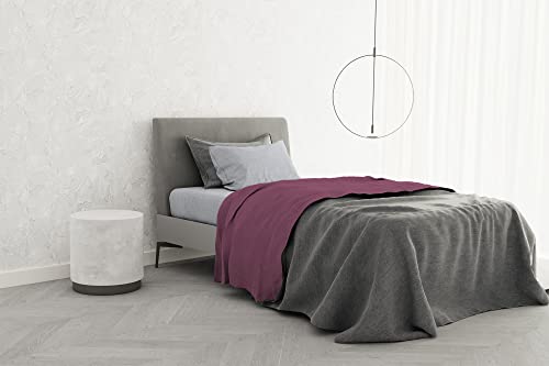 Italian Bed Linen Bettwäsche-Set aus 100% Baumwolle, TRENDY CHIC, Einzelbett, Vinaceo von Italian Bed Linen