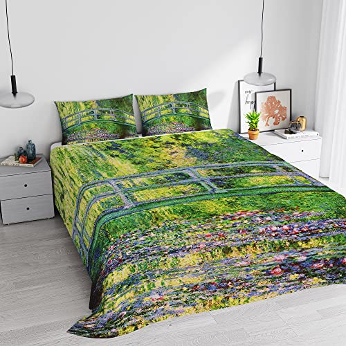 Italian Bed Linen Bettwäsche-Set mit Digitaldruck, 100% Baumwolle, SD-53, Doppelbett von Italian Bed Linen