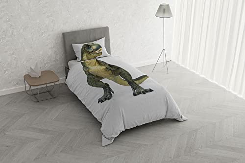 Italian Bed Linen Bettwäsche-Set mit Digitaldruck, Kids, Trex, Einzelbett von Italian Bed Linen