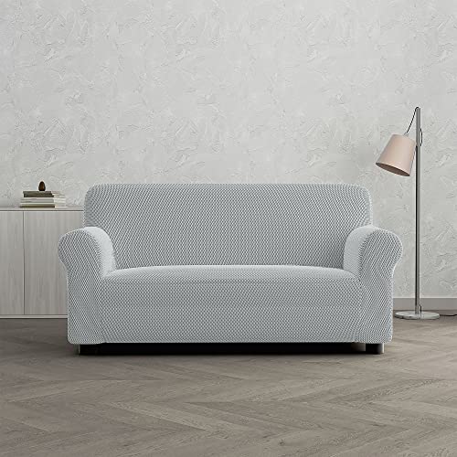 Italian Bed Linen Bezug Sofa ausziehbar, Hellgrau 2 Plätze von Italian Bed Linen