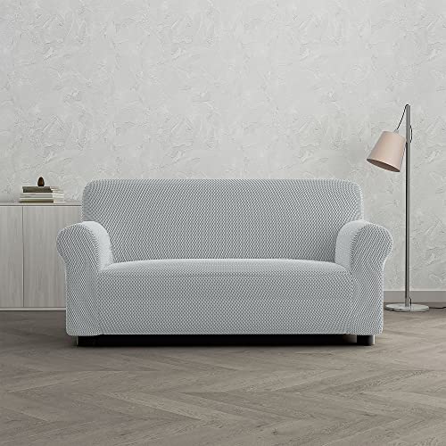 Italian Bed Linen Bezug Sofa ausziehbar, Hellgrau 2 Plätze von Italian Bed Linen