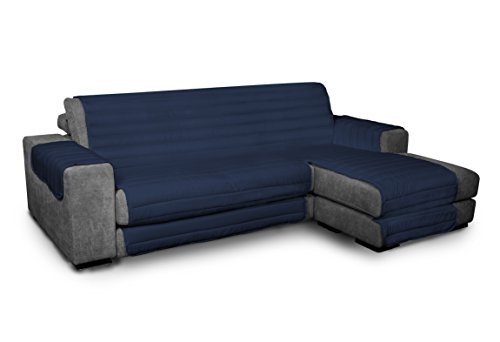 Italian Bed Linen CDDX 240 Elegant Couchüberzüge, dunkel blau 240cm +chaiselongue, Microfiber von Italian Bed Linen