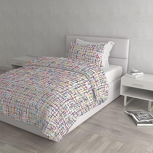 Italian Bed Linen Dafne Bettwäsche-Set, Bedruckt, Mikrofaser, Snakeworld, französisches Bett von Italian Bed Linen