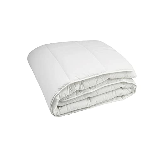 Italian Bed Linen Prestige Weiße Winter Steppdecke, 100% Mikrofaser, Einzelne, 150x200cm von Italian Bed Linen