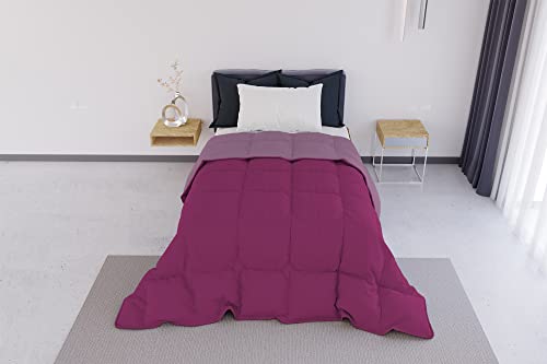 Italian Bed Linen ELEGANT Wintersteppdecke, Fuchsia/Flieder, 220x260cm von Italian Bed Linen