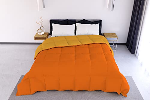 Italian Bed Linen ELEGANT Wintersteppdecke, Orange/Gelb, 260x260cm von Italian Bed Linen