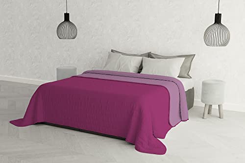 Italian Bed Linen Doppelbett, Mikrofaser, Lilla/Fuchsia, 260 x 270 cm von Italian Bed Linen
