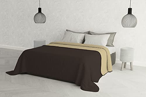 Italian Bed Linen Elegant Steppdecke für Doppelbett 260 x 270 cm Marrone/Panna Italian Bed Linen Elegant Steppdecke für Doppelbett 260 x 270 cm Marrone/Panna von Italian Bed Linen