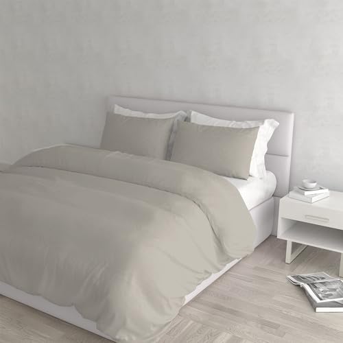 Italian Bed Linen Elegantes, hellgraues Bettwäsche-Set für Doppelbett von Italian Bed Linen