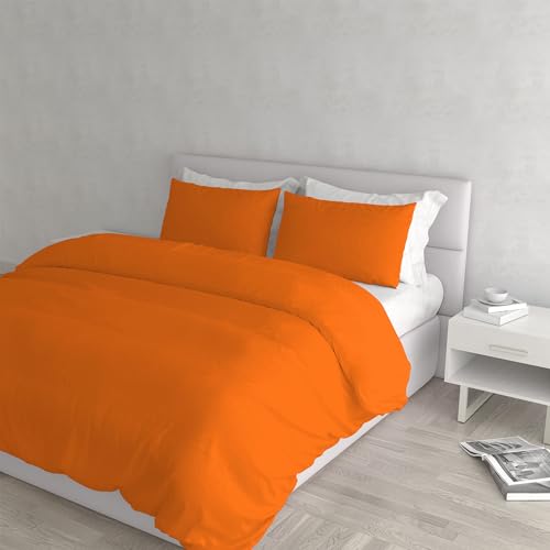Italian Bed Linen Elegantes, orangefarbenes Bettwäsche-Set für Doppelbett von Italian Bed Linen
