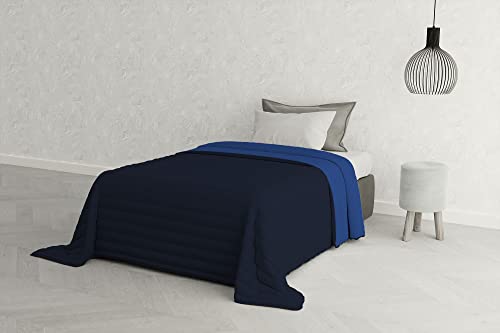 Italian Bed Linen Estivo Einzelbett, Leinen, Blau, 170 x 270 cm von Italian Bed Linen