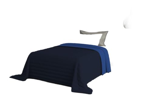 Italian Bed Linen Estivo Einzelbett, Leinen, Blau, 170 x 270 cm von Italian Bed Linen