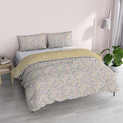Italian Bed Linen Fantasy Bettbezug-Set aus Mikrofaser, Hintergrund, für Doppelbett von Italian Bed Linen
