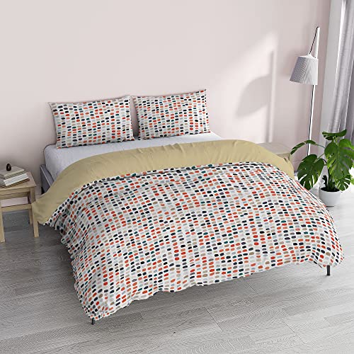 Italian Bed Linen Fantasy Bettwäsche-Set aus Mikrofaser, Sketch, für Doppelbett von Italian Bed Linen