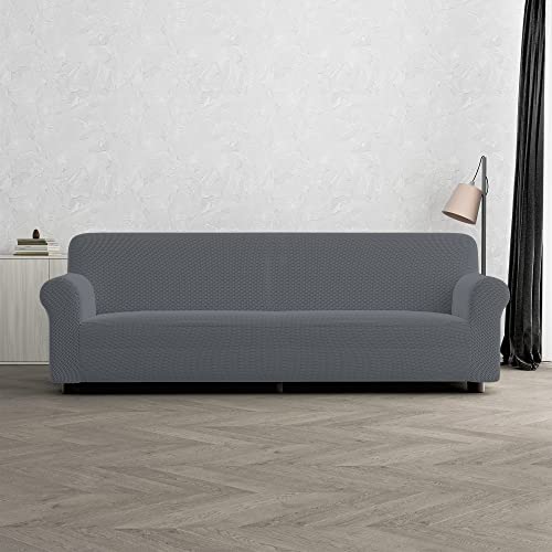 Italian Bed Linen Bezug Sofa ausziehbar, Dunkelgrau 4 Plätze von Italian Bed Linen