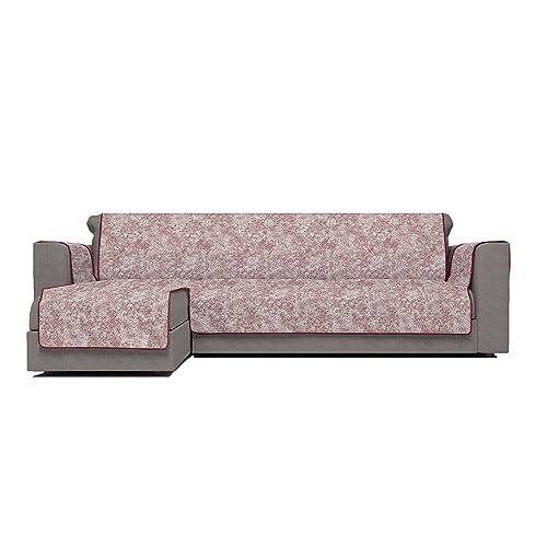 Italian Bed Linen Glamour, Rutschfester Sofabezug mit Halbinsel SX, Bordeaux, 190 cm von Italian Bed Linen