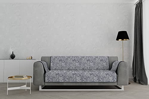 Italian Bed Linen “Glamour” rutschfest Sofa Abdeckung, Dunkel blau, 3 Plätze von Italian Bed Linen