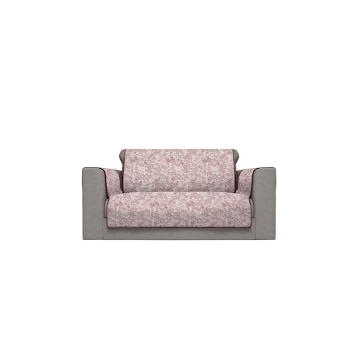 Italian Bed Linen Glamour rutschfeste Sofabezug aus Polyester, Made in Italy, Bordeaux 2 Plätze von Italian Bed Linen