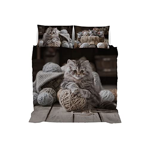 Italian Bed Linen Bettbezug aus Mikrofaser mit Digitaldruck Goodnight, Felix, Doppelbett Italian Bed Linen Bettbezug aus Mikrofaser mit Digitaldruck Goodnight, Felix, Doppelbett von Italian Bed Linen