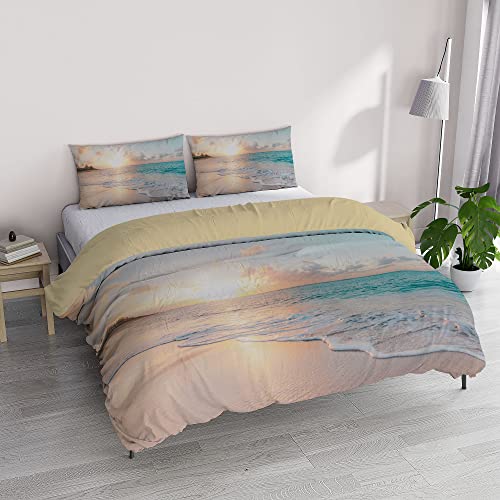 Italian Bed Linen "Goodnight Bettwäsche-Set mit Digitaldruck, Mikrofaser, Haiti, Doppelbett von Italian Bed Linen
