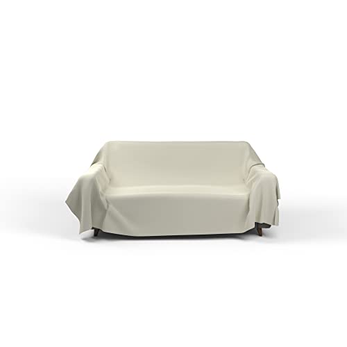 Italian Bed Linen Dekoratives Tuch MAX Color, sofabezug, Creme, 170x300cm von Italian Bed Linen