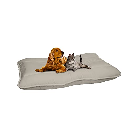 Elegant Hundekissen Maxy, Hell Grau, 60x100cm von Italian Bed Linen
