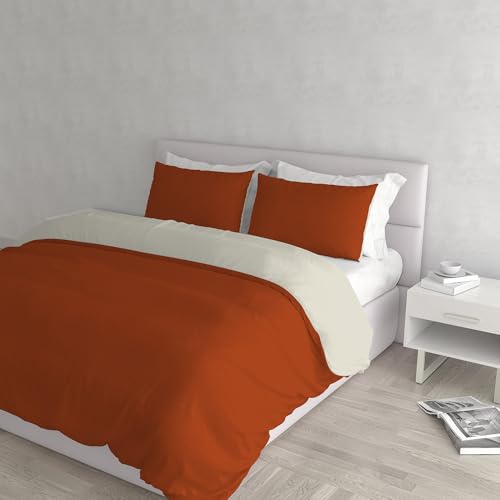 Italian Bed Linen Natural Color Doubleface Bettbezug, erdig/Creme, Doppelte Italian Bed Linen Natural Color Doubleface Bettbezug, erdig/Creme, Doppelte von Italian Bed Linen