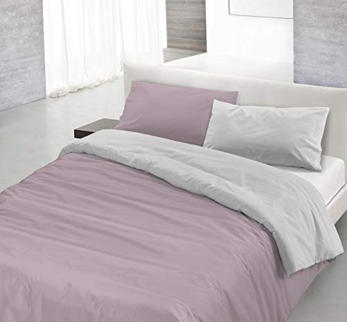 Italian Bed Linen Bettbezug Natural Color Doubleface, Weiss/Weiss, Doppelte von Italian Bed Linen