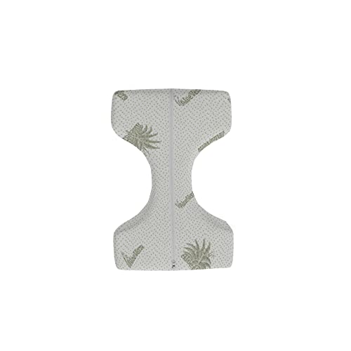 Italian Bed Linen Orthopädisches Kniekissen, Aloe, 30x23x12 cm von Italian Bed Linen