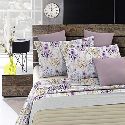 Italian Bed Linen PL-WT-10-2P Bett Parure mit digitalem Druck, Baumwolle, WT-10, DOPPELTE von Italian Bed Linen