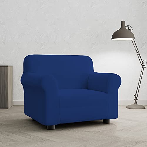Italian Bed Linen Piu Bello Sofabezug bielastico ausziehbar, Blau Elektrisch, 1 Platz von Italian Bed Linen