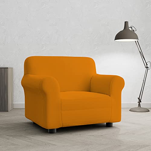 Italian Bed Linen Piu Bello Sofabezug bielastico ausziehbar, Orange, 1 Platz von Italian Bed Linen