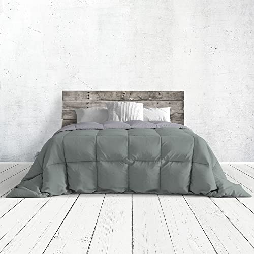 Italian Bed Linen Romantic Sommer steppdecke, einfarbig, Romantic, Grey/Silver, 260x260cm von Italian Bed Linen