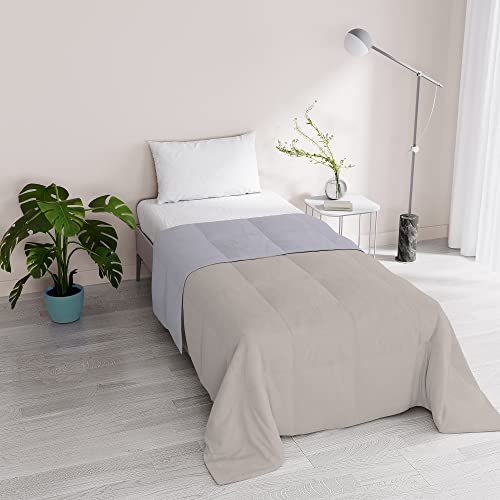 Italian Bed Linen Sommer-Steppdecke Romantic, Champagner/Silber, Einzelbett von Italian Bed Linen