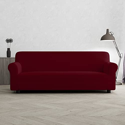 Italian Bed Linen Sofa-Schonbezug “Più Bello”, Bordeaux, 3 PLÄTZE von Italian Bed Linen