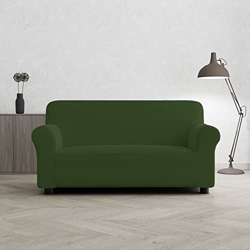 Italian Bed Linen Sofa-Schonbezug “Più Bello”, Dunkelgrün, 2 PLÄTZE von Italian Bed Linen