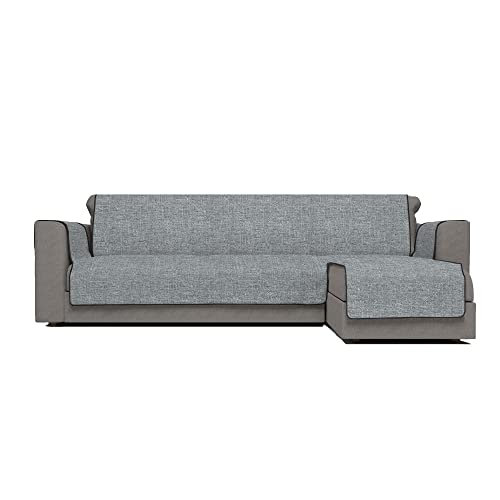 Italian Bed Linen Halbinsel Komfort-Antigleiten-Sofa-Decke mit chaiselongue, Polyester, Dunkelgrau, 240 cm von Italian Bed Linen