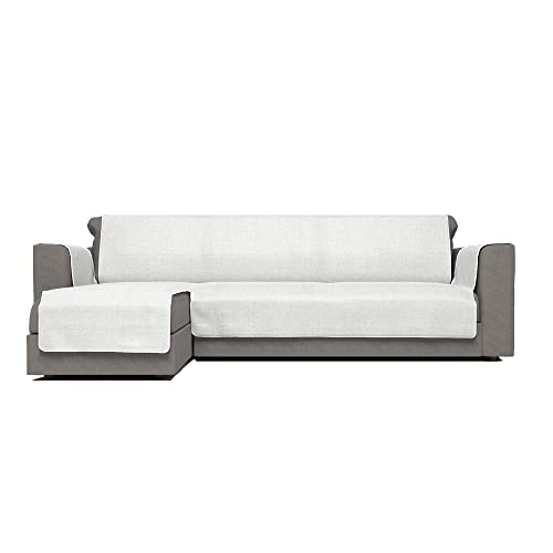 Italian Bed Linen Komfort-Antigleiten-Sofa-Decke mit chaiselongue, Weiß, 190 cm von Italian Bed Linen