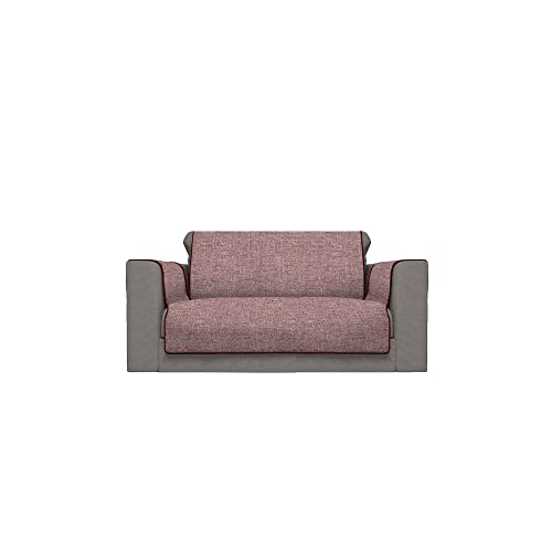 Komfort-Antigleiten-Sofa-Decke,2 Plätze, bordeaux von Italian Bed Linen