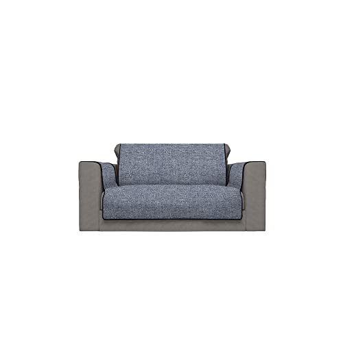 Komfort-Antigleiten-Sofa-Decke,2 Plätze, dunkel blau von Italian Bed Linen