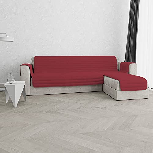 Italian Bed Linen Sofabezug mit Halbinsel, Microfiber, Bordeaux, 190 cm von Italian Bed Linen