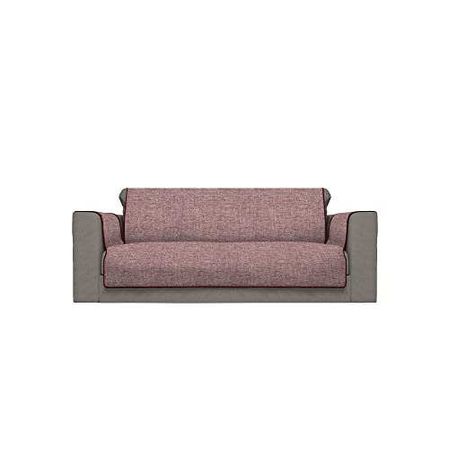 Komfort-Antigleiten-Sofa-Decke,3 Plätze, bordeaux von Italian Bed Linen