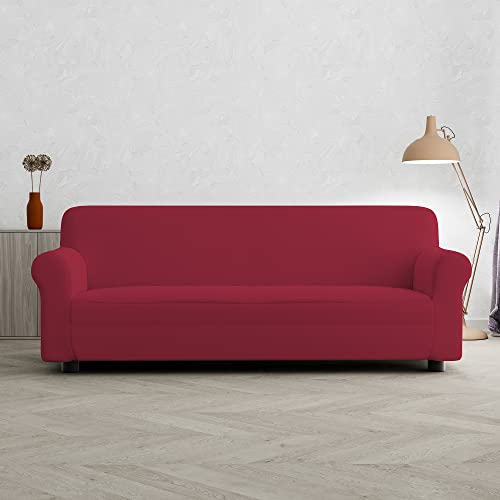 Italian Bed Linen Sogni e capricci “Pretty” Sofabezug bi-elastisch, Bordeaux, 3 Plätze von Italian Bed Linen