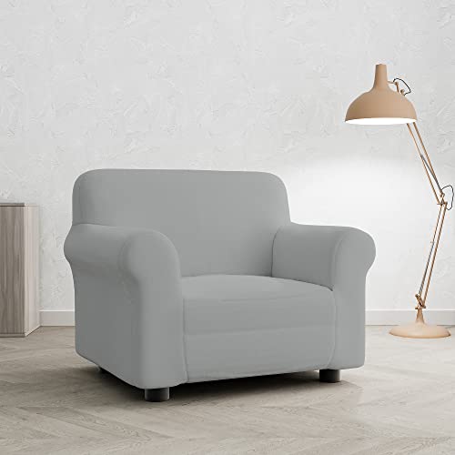 Italian Bed Linen Sogni e capricci “Pretty” Sofabezug bi-elastisch, Hellgrau, 1 Platz von Italian Bed Linen