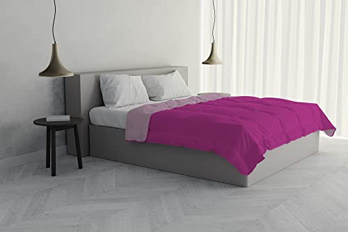 Italian Bed Linen Sommerdecke, Mikrofaser, Lila/Fuchsia, 2 Sitze von Italian Bed Linen