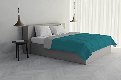 Italian Bed Linen Daunenjacke für den Sommer, Mikrofaser, Ottan/Hellgrau, 2-Sitzer von Italian Bed Linen